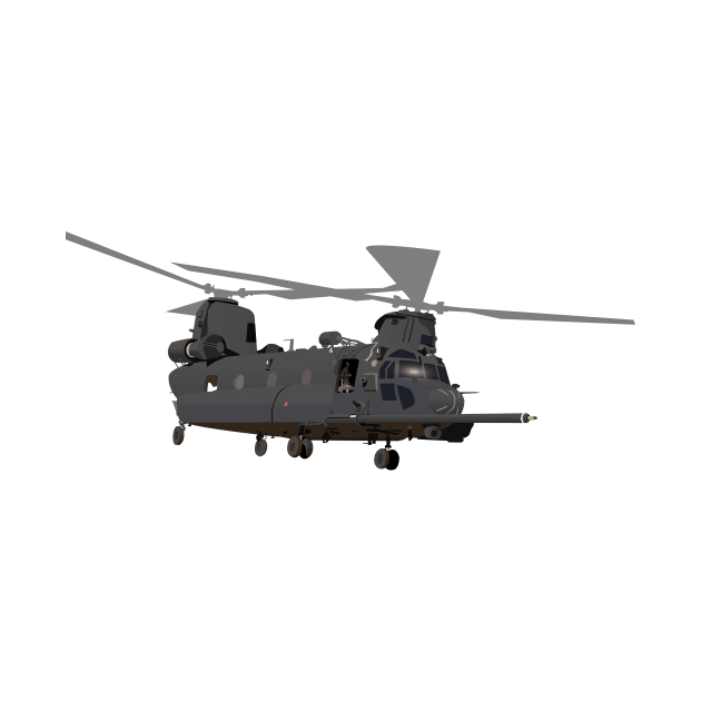 Military MH-47 Chinook Helicopter by NorseTech