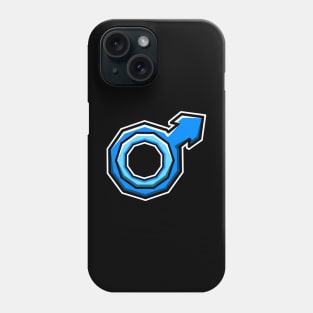 Blue Male - Pride Gender Symbol - Gender Identity - Male Phone Case