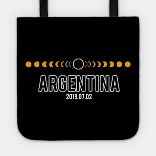 July 2 2019 Total Solar Eclipse Argentina South America T Shirt Tote