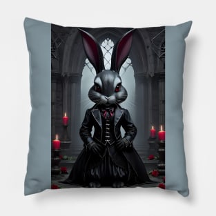 Beautiful Gothic Bunny Pillow