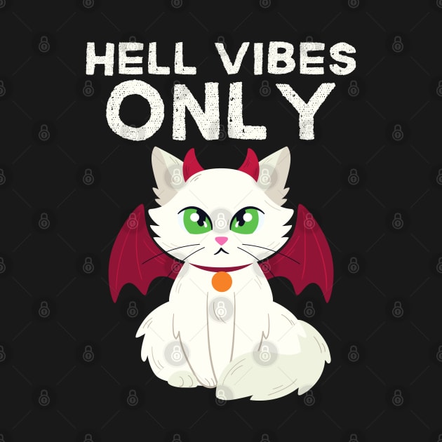 Creepy Cute Hell Cat Halloween by ChasingTees