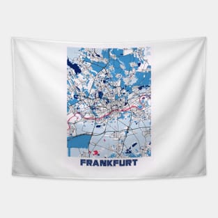 Frankfurt - Germary MilkTea City Map Tapestry