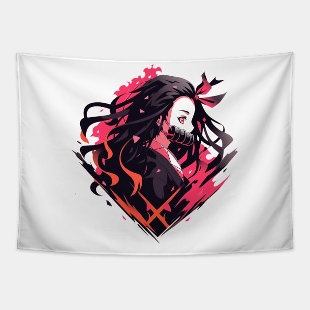 nezuko Tapestry by skatermoment