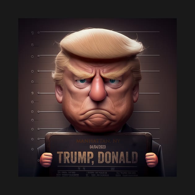 Donald Trump Mugshot by Fallacious Trump