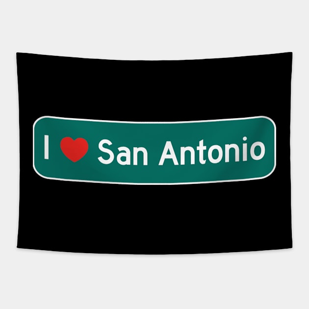 I Love San Antonio! Tapestry by MysticTimeline