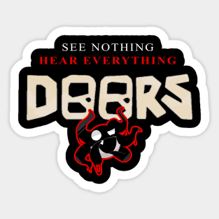 DOORS - Halt hide and Seek horror Sticker for Sale by