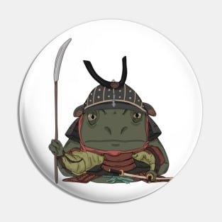 Samurai frog Pin
