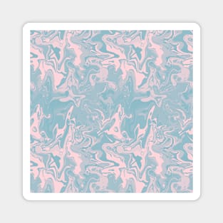 Cotton Candy Marble - Digital Paint Spill Magnet