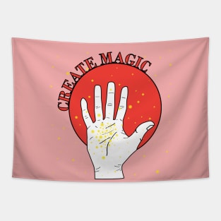 Create magic with your hands Tapestry