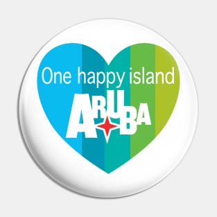 Aruba Heart - one happy island Pin