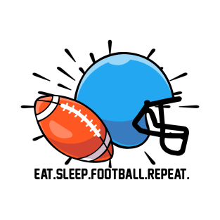 Eat Sleep Football Repeat T-Shirt