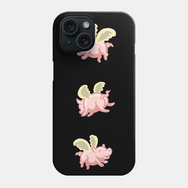 Flying Pigs Phone Case by Mackaycartoons