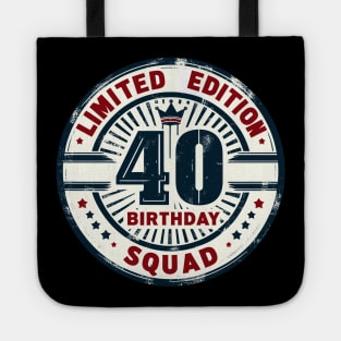 Limited Edition 40th Birthday Vintage Tote