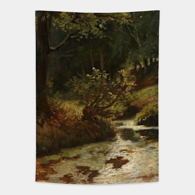 Brook in the Woods near Oosterbeek Tapestry by UndiscoveredWonders