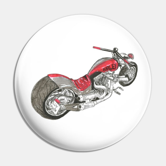 Harley's Ride Pin by Créa'RiBo