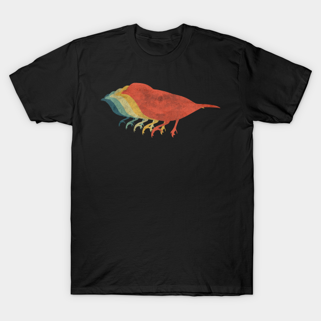 Discover Bird Retro Vintage Color - Bird - T-Shirt