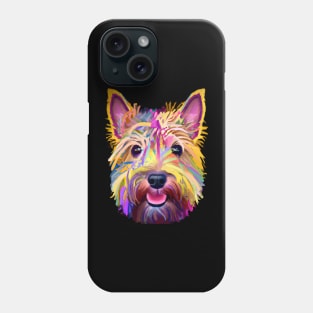 Adorable Cairn Terrier Dog Watercolor Phone Case