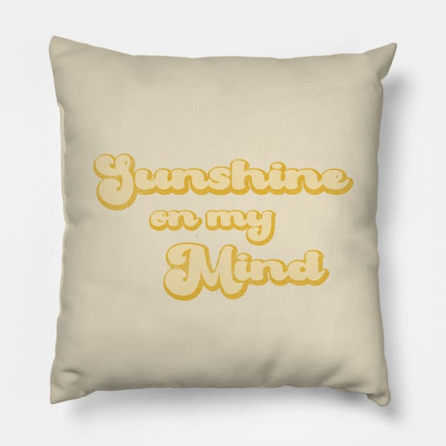 Sunshine on my mind Pillow by LemonBox