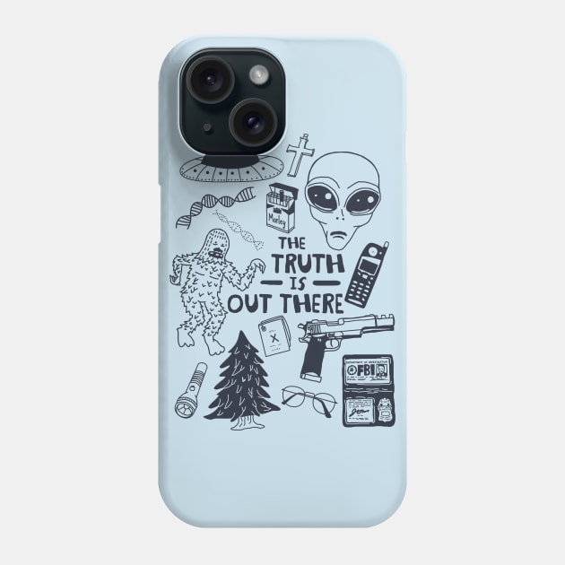 the x files Phone Case by halfabubble