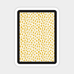 White and Yellow Spot Dalmatian Pattern Magnet