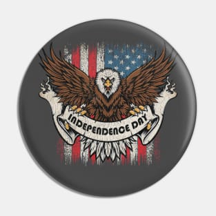America Independence Day Pin