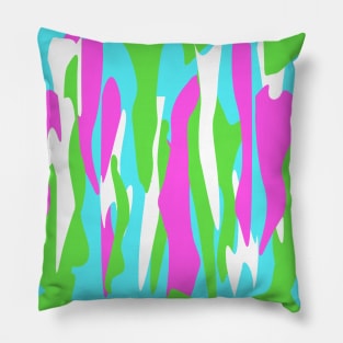 Abstract Spring Tones Inspired Organic Flow Pillow