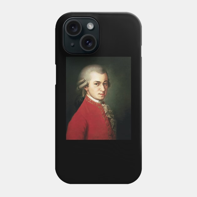 Mozart portrait by Barbara Krafft Phone Case by DEMON LIMBS