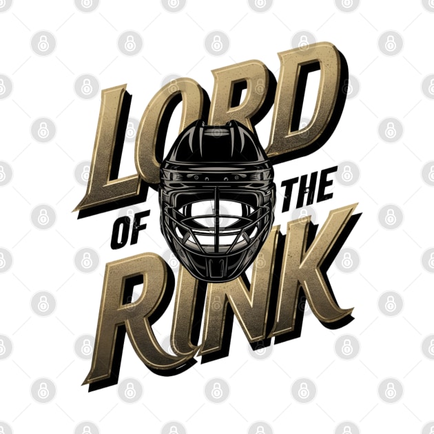 Lord of the Rink - Hockey - Black Helmet - Funny by Fenay-Designs