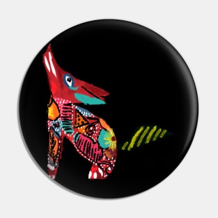 Coyote Alebrije Pin