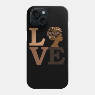 Strong Black Girl Magic Melanin Pride Love Phone Case