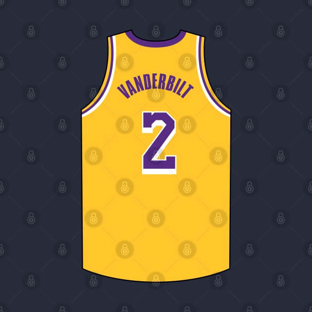 Jarred Vanderbilt Jersey Gold Qiangy by qiangdade