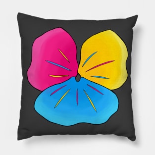 LGBT Pride Flower Pan-sy Pillow