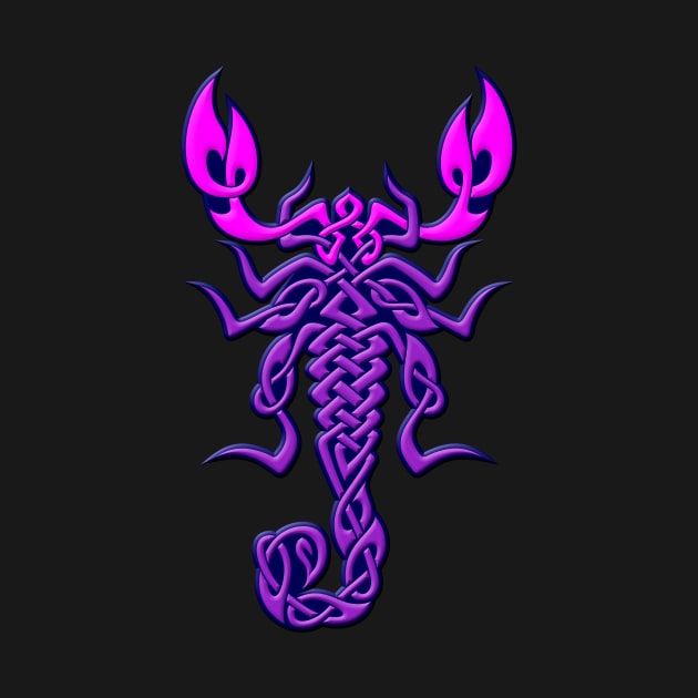 Purple Celtic Knot Scorpion by sifis