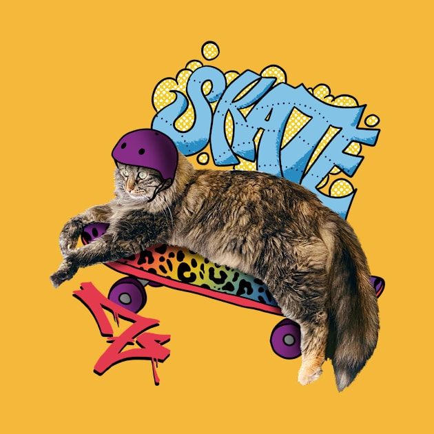 SK8R CAT by anitaboeira