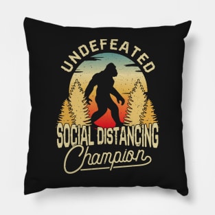 Social Distancing World Champions Funny Antisocial Introvert Pillow