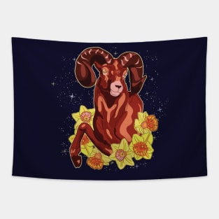 Cosmic Aries Tapestry