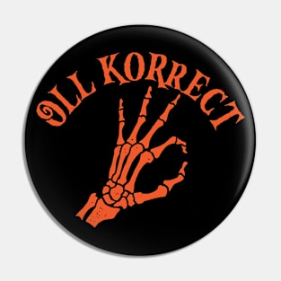 Oll Korect Halloween Pin