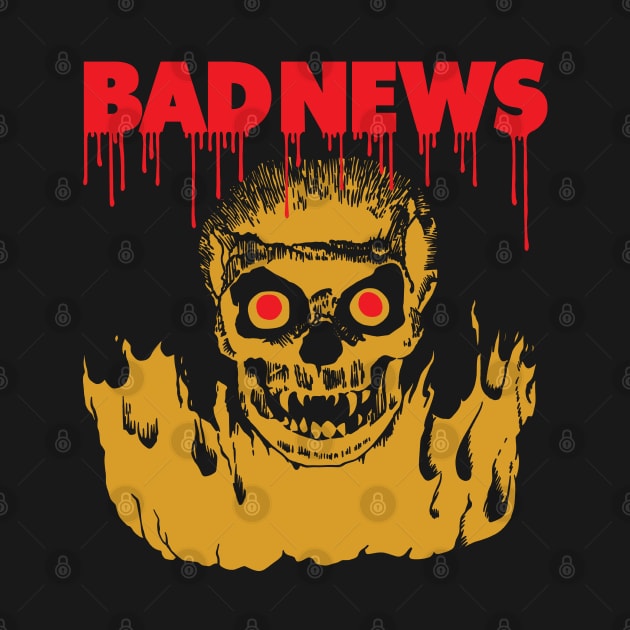 Bad News Skull by MarbitMonster