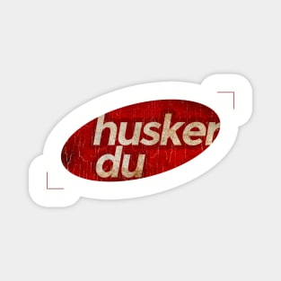 Husker Du - simple red elips vintage Magnet