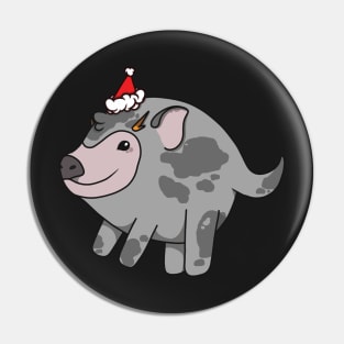 Dragon Pig with Santa Hat :: Dragons and Dinosaurs Pin