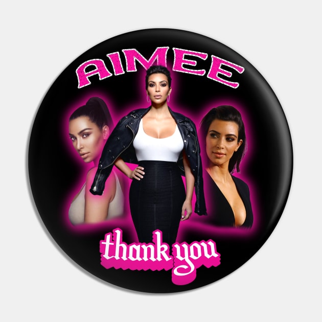 Kardashian thanK you aIMee Swift Bootleg Taylor Retro Kim Pink Pin by MAR-A-LAGO RAIDERS