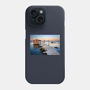Stilt hut in the Delta of Axios river Phone Case