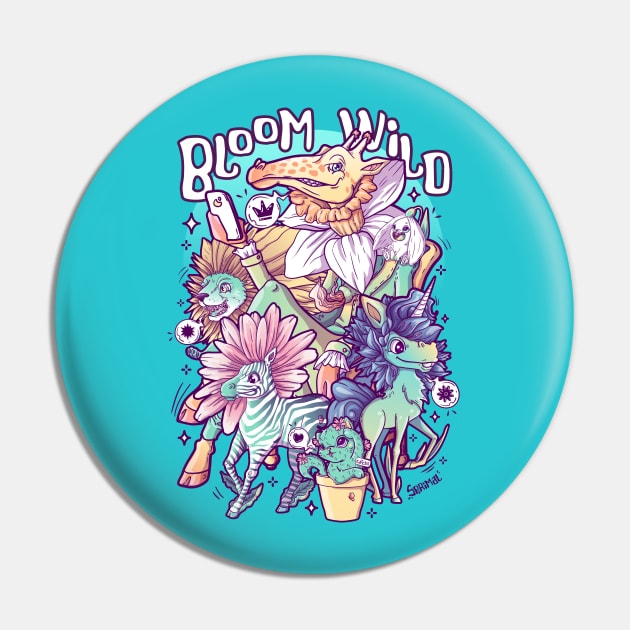 Bloom Wild: Celebrating Diversity in Nature Pin by SPIRIMAL