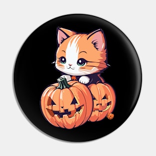 Kitten Halloween Pin