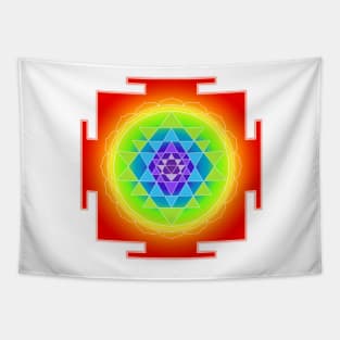 Sri Yantra Chakras Color Tapestry