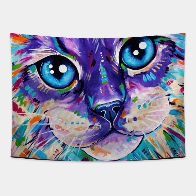 Cats in Color 1 - Ragdoll Cat Tapestry by EveiArt