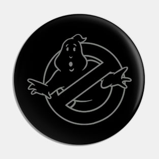 Ghostbusters Tactical All Black Logo Pin