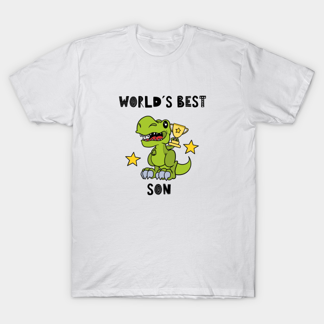 Discover World's Best Son, Dinosaur, Humor, Tyrannosaurus Rex, Trex - Son - T-Shirt