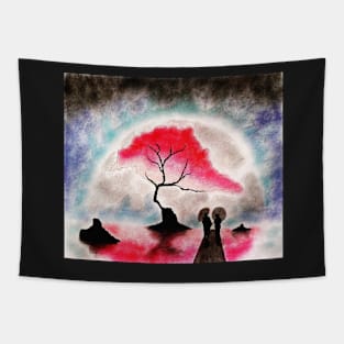 CHERRY BLOSSOM DATE Tapestry