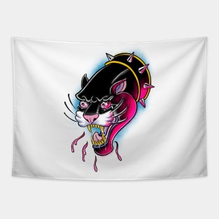 Neon Panther Tapestry